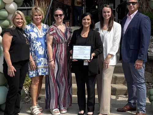 Westview Care Center and DIAL staff pose after the Governor's Award for Quality Care
