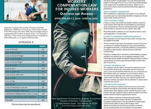 workers comp brochure image