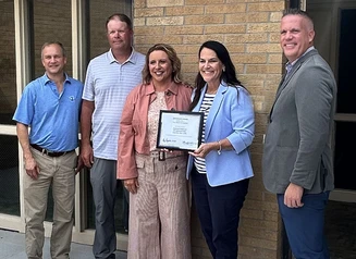 Briarwood staff accept award