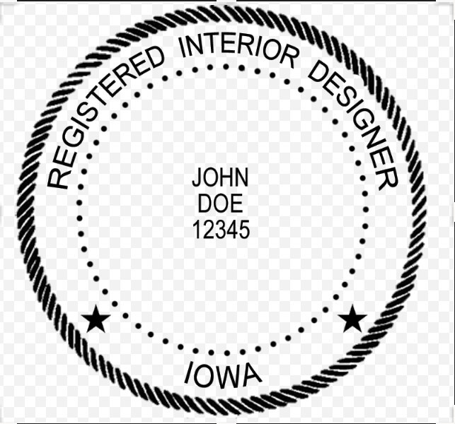 Image of draft interior design seal