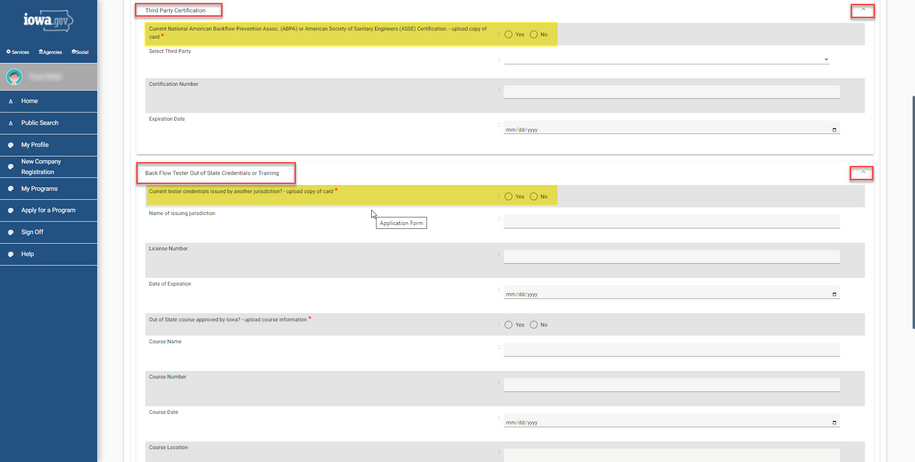 Out of state and third party credentials questions