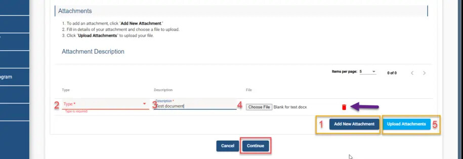 Renewal section showing where the add and save buttons are.