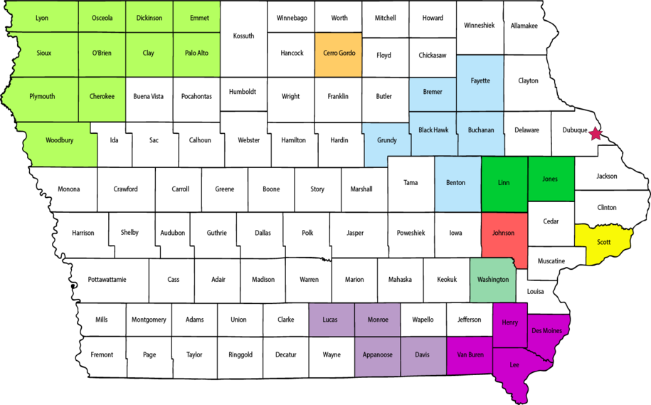 map of food jurisdiction areas